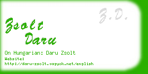 zsolt daru business card